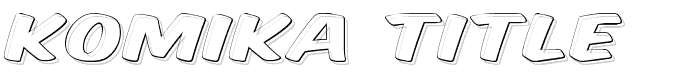 Komika Title - Ghost font